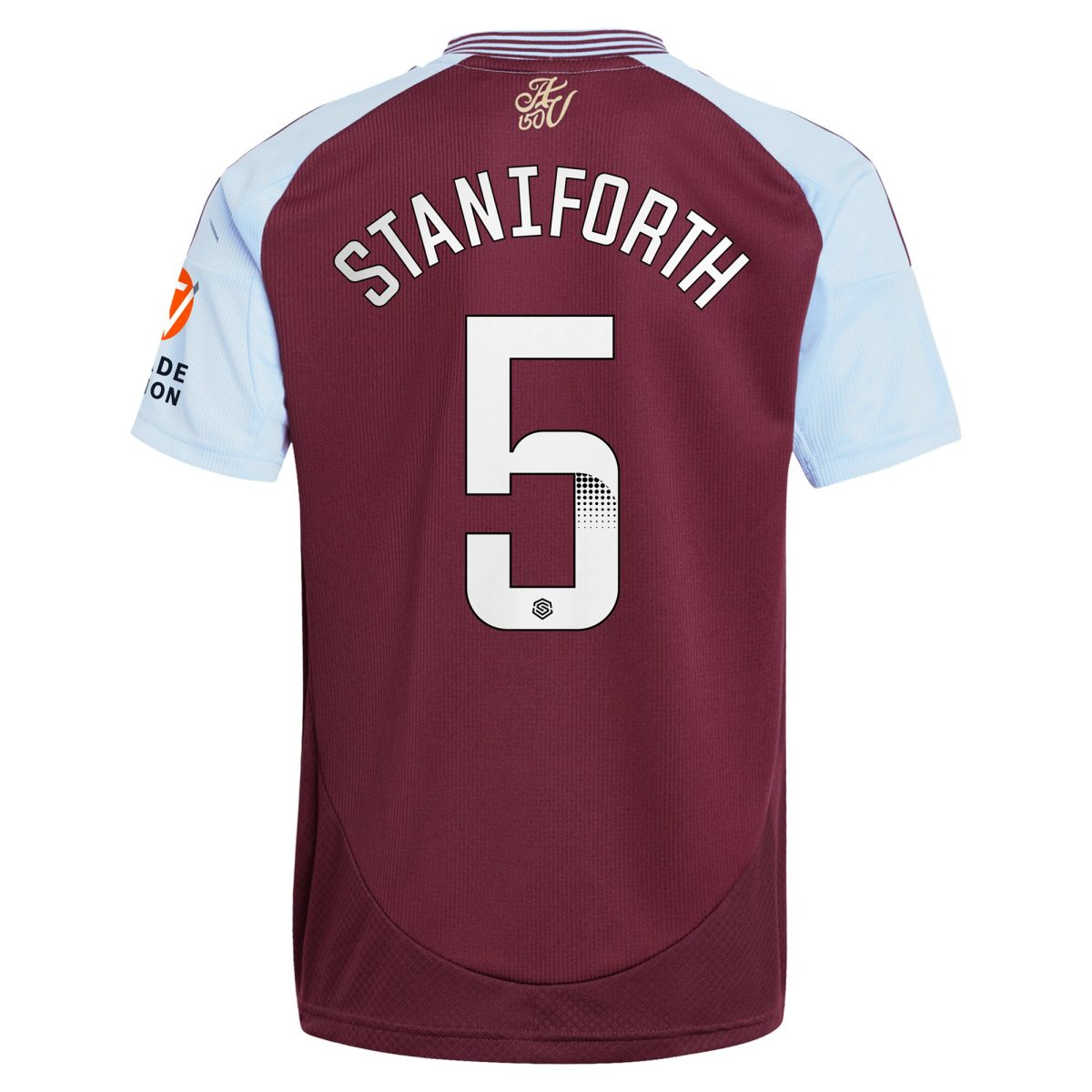 aston villa wsl adidas home shirt 2024-25 with staniforth 5 printing Collection | Official Aston Villa Jerseys