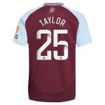 aston villa wsl adidas home shirt 2024-25 with taylor 25 printing Collection | Official Aston Villa Jerseys