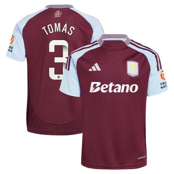 aston villa wsl adidas home shirt 2024-25 with tomás 3 printing Collection | Official Aston Villa Jerseys