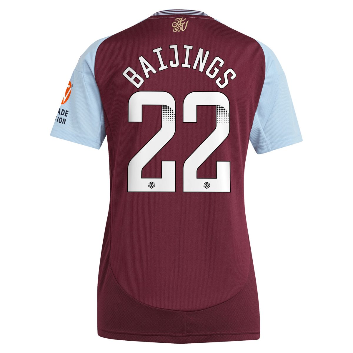 aston villa wsl adidas home shirt 2024-25 – womens with baijings 22 printing Collection | Official Aston Villa Jerseys