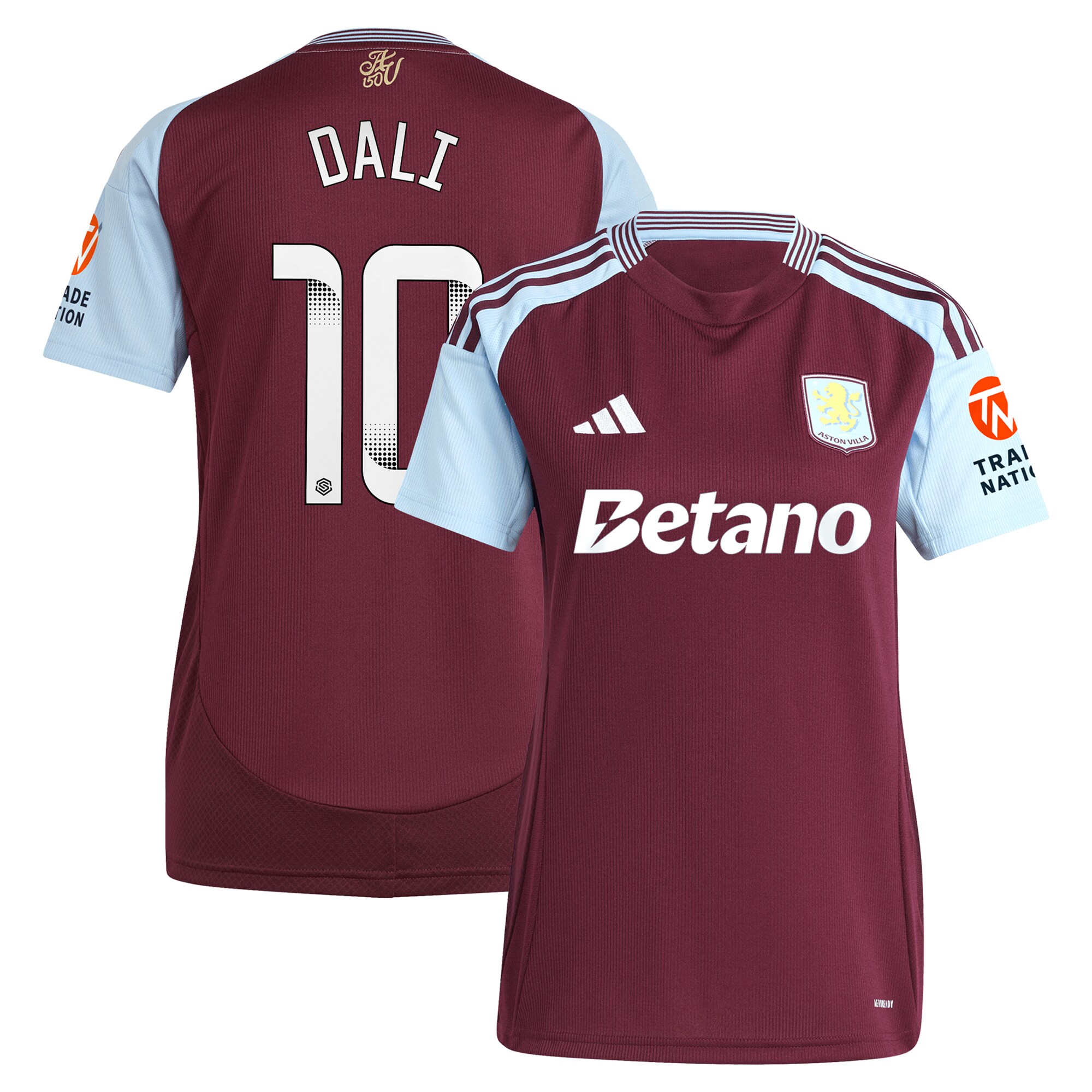 aston villa wsl adidas home shirt 2024-25 – womens with dali 10 printing Collection | Official Aston Villa Jerseys