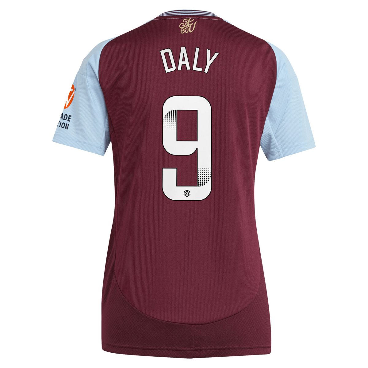 aston villa wsl adidas home shirt 2024-25 – womens with daly 9 printing Collection | Official Aston Villa Jerseys