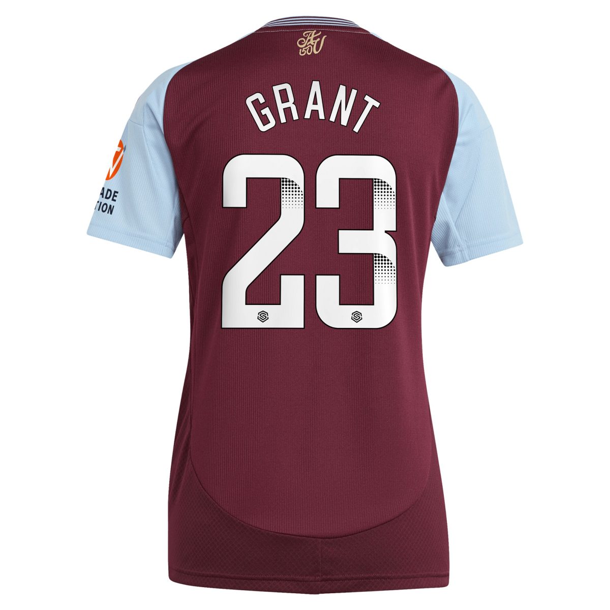aston villa wsl adidas home shirt 2024-25 – womens with grant 23 printing Collection | Official Aston Villa Jerseys