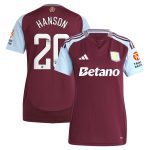 aston villa wsl adidas home shirt 2024-25 – womens with hanson 20 printing Collection | Official Aston Villa Jerseys