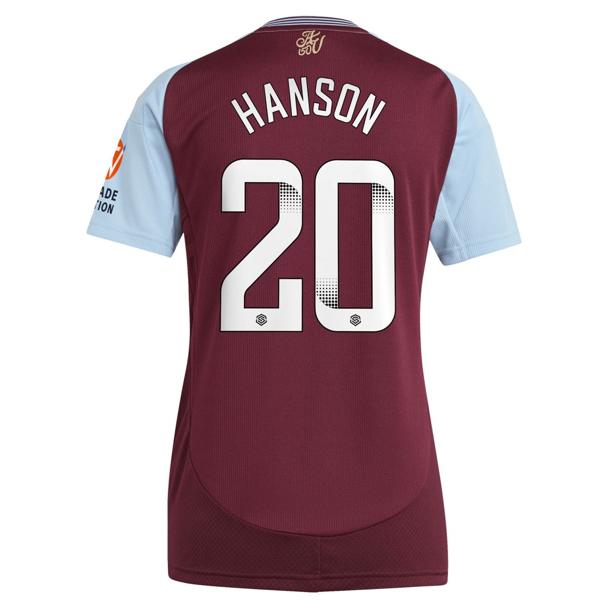 aston villa wsl adidas home shirt 2024-25 – womens with hanson 20 printing Collection | Official Aston Villa Jerseys