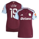 aston villa wsl adidas home shirt 2024-25 – womens with leon 19 printing Collection | Official Aston Villa Jerseys