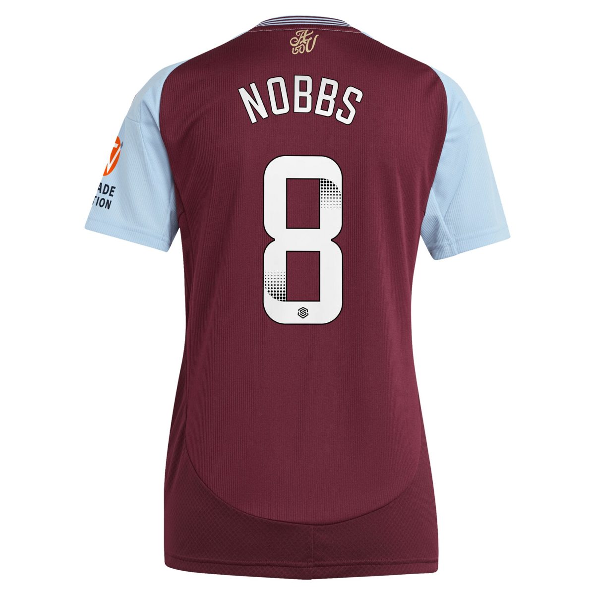 aston villa wsl adidas home shirt 2024-25 – womens with nobbs 8 printing Collection | Official Aston Villa Jerseys