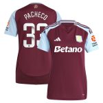 aston villa wsl adidas home shirt 2024-25 – womens with pacheco 33 printing Collection | Official Aston Villa Jerseys