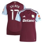 aston villa wsl adidas home shirt 2024-25 – womens with salmon 17 printing Collection | Official Aston Villa Jerseys
