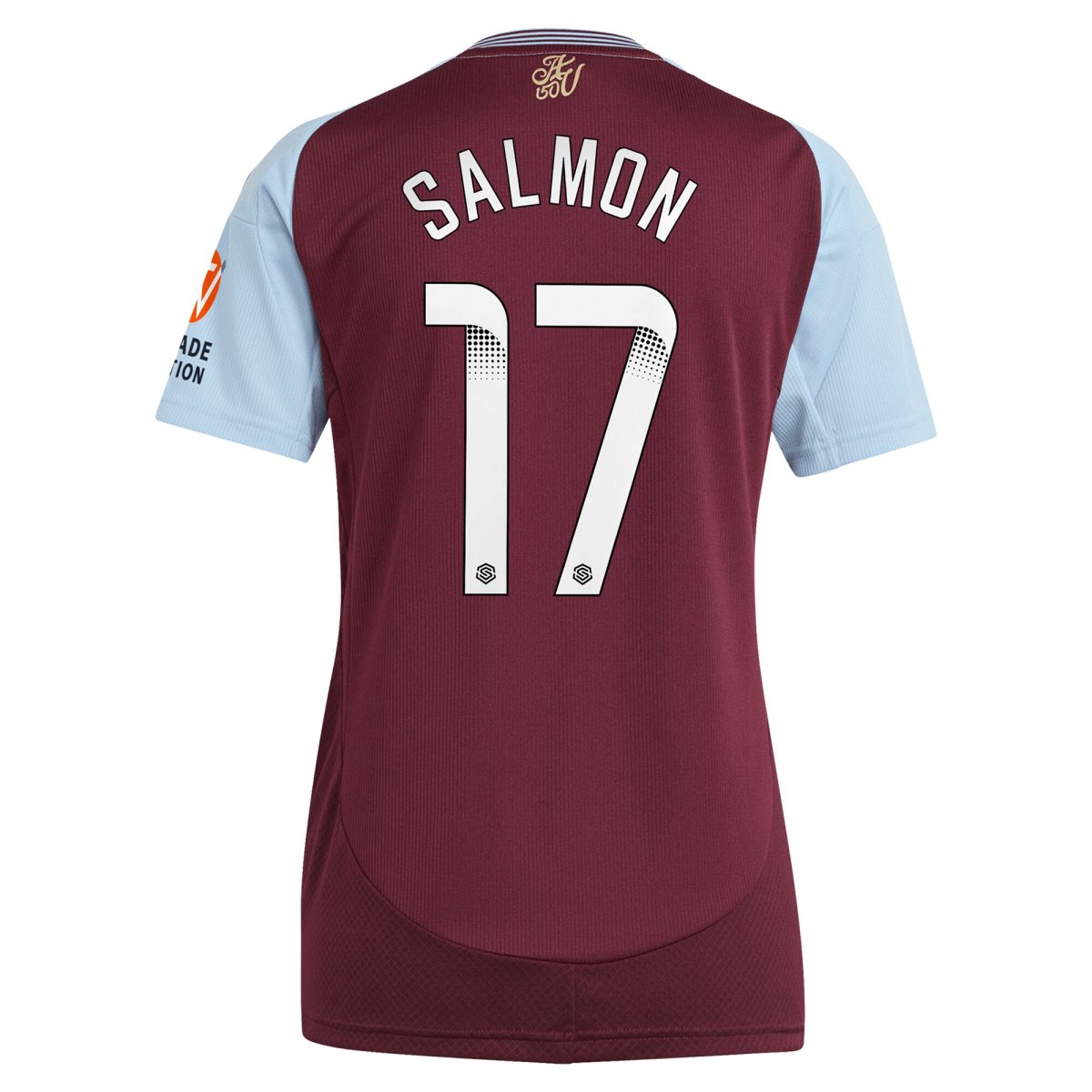 aston villa wsl adidas home shirt 2024-25 – womens with salmon 17 printing Collection | Official Aston Villa Jerseys