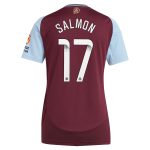 aston villa wsl adidas home shirt 2024-25 – womens with salmon 17 printing Collection | Official Aston Villa Jerseys