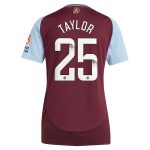 aston villa wsl adidas home shirt 2024-25 – womens with taylor 25 printing Collection | Official Aston Villa Jerseys