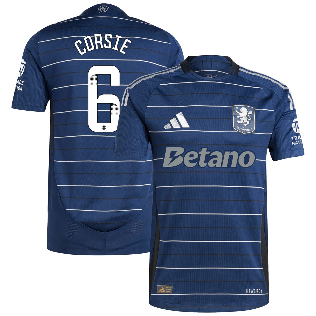 aston villa wsl adidas third authentic shirt 2024-25 with corsie 6 printing Collection | Official Aston Villa Jerseys