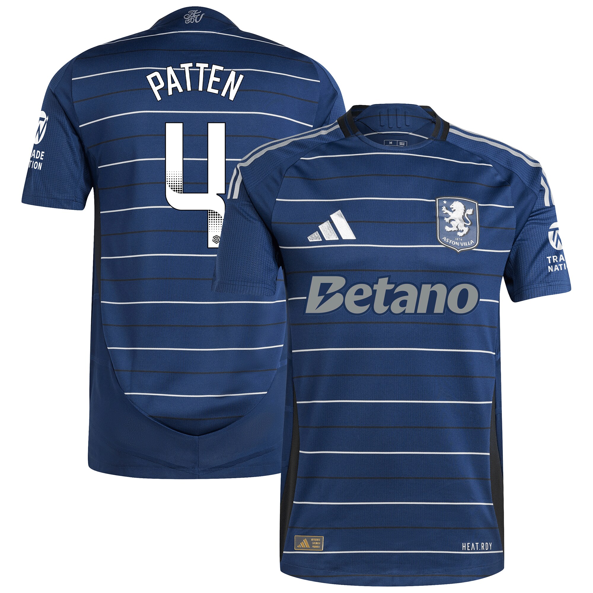 aston villa wsl adidas third authentic shirt 2024-25 with patten 4 printing Collection | Official Aston Villa Jerseys