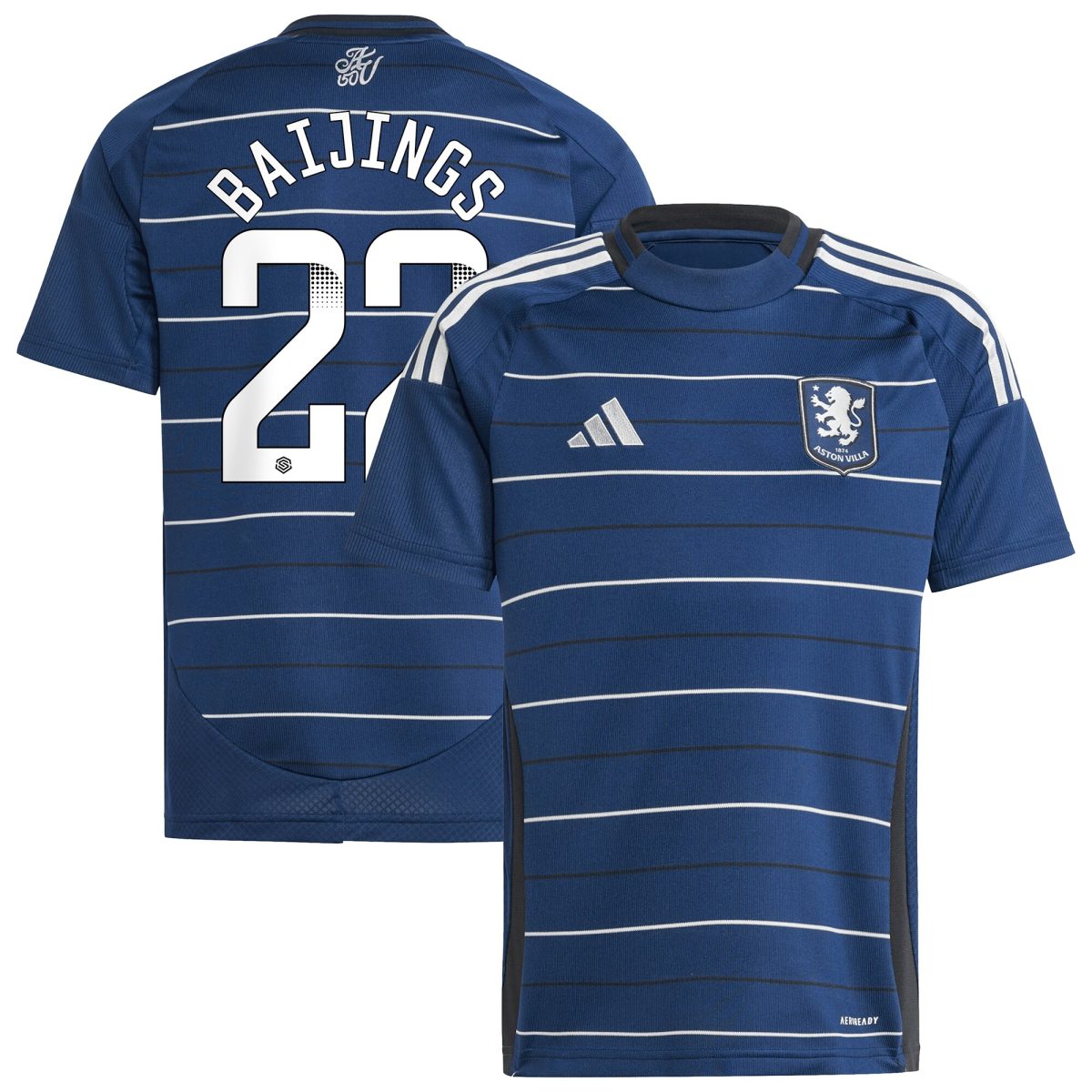 aston villa wsl adidas third shirt 2024-25 – kids with baijings 22 printing Collection | Official Aston Villa Jerseys