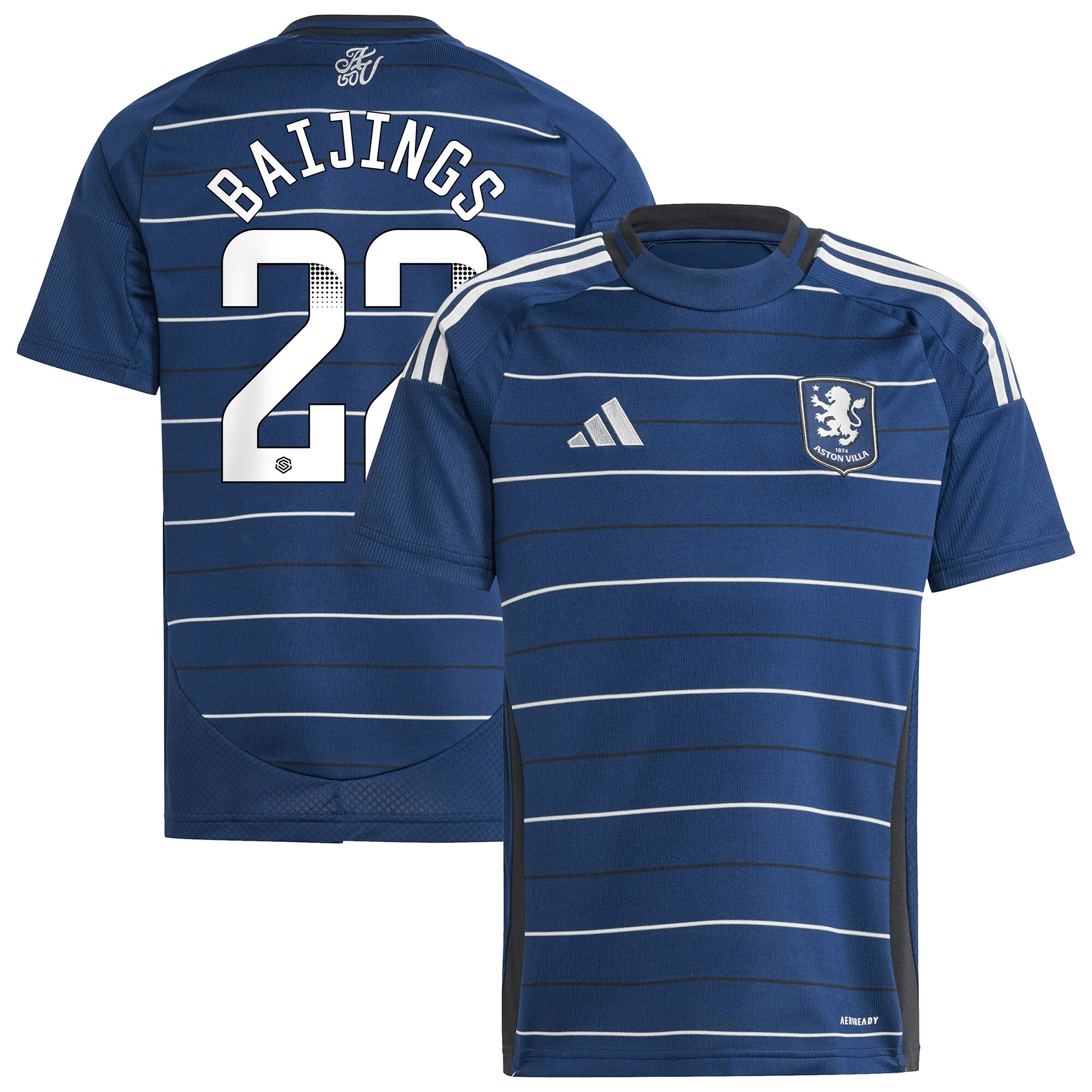 aston villa wsl adidas third shirt 2024-25 – kids with baijings 22 printing Collection | Official Aston Villa Jerseys