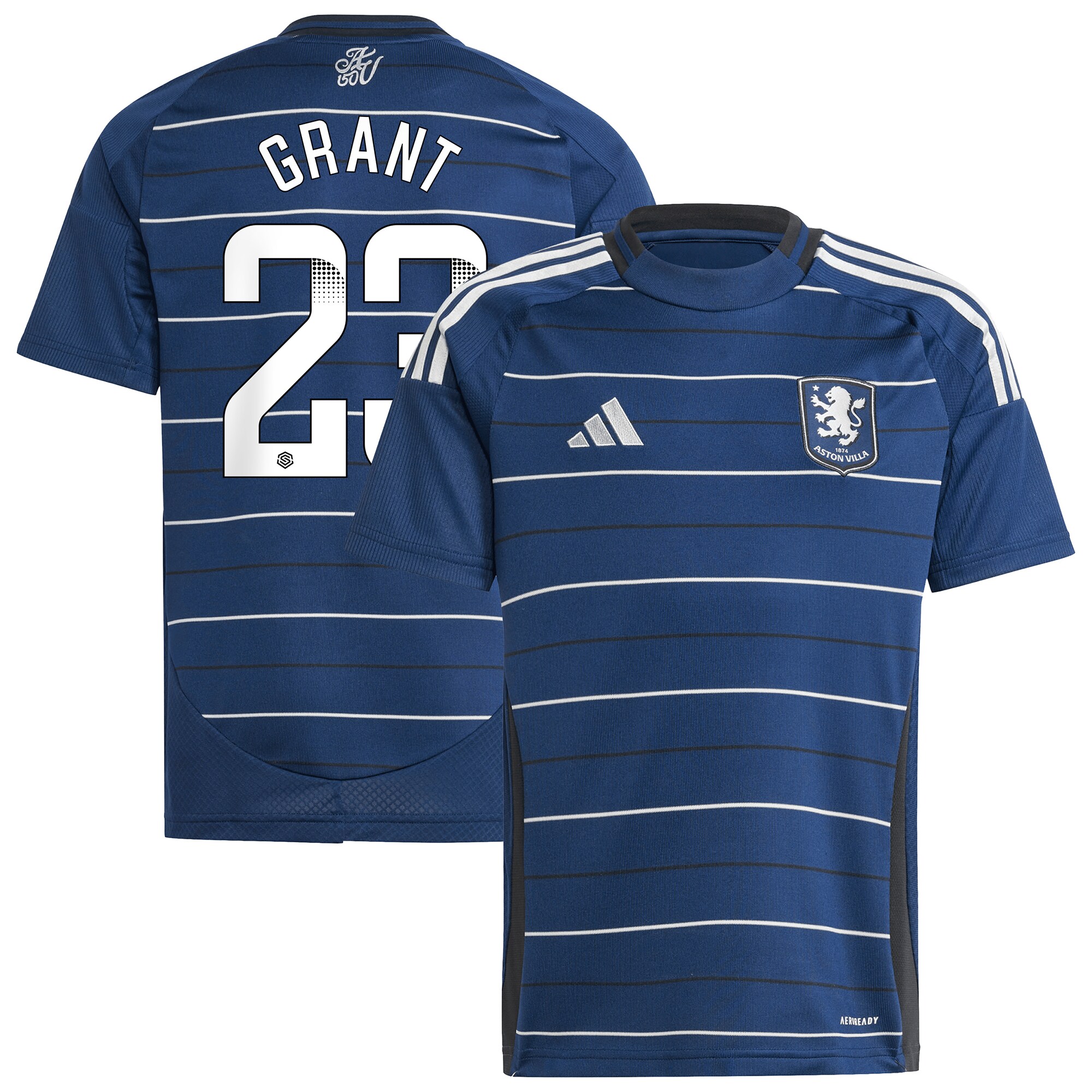 aston villa wsl adidas third shirt 2024-25 – kids with grant 23 printing Collection | Official Aston Villa Jerseys