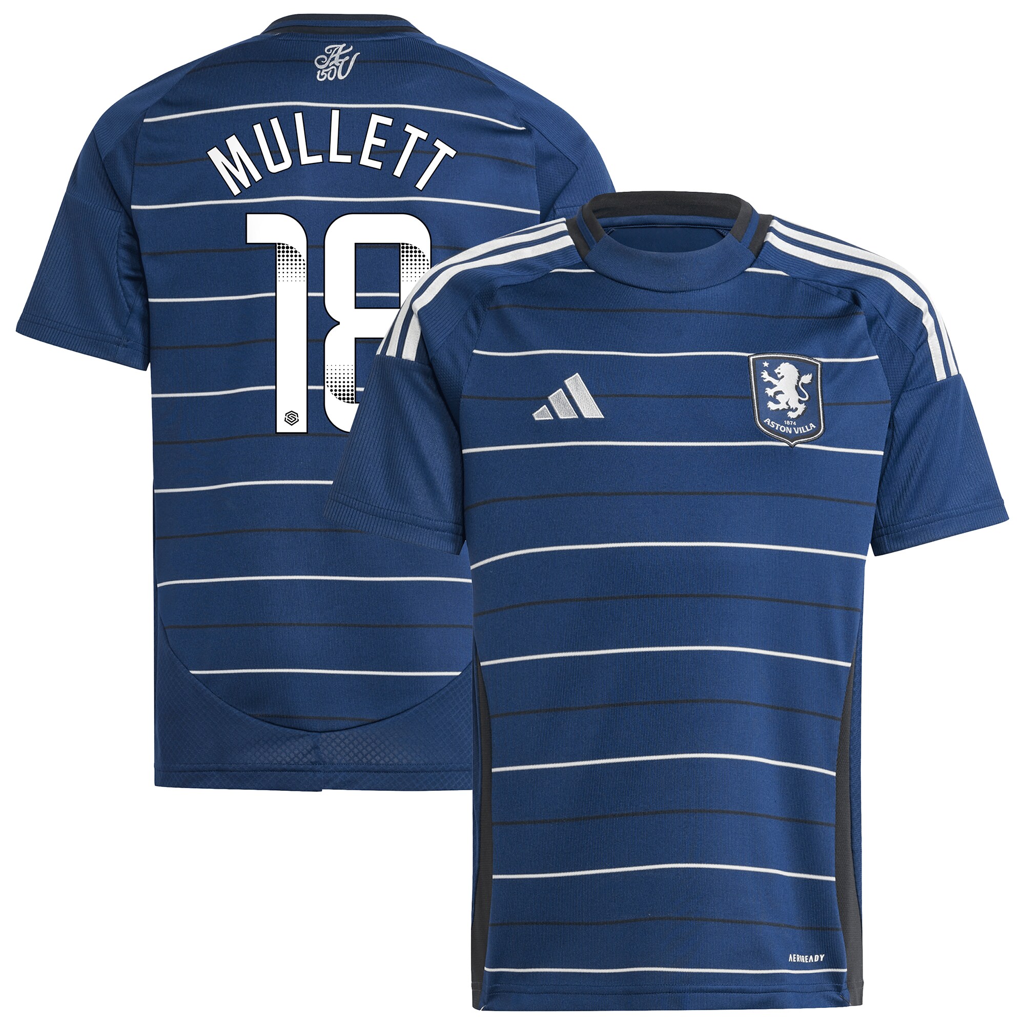 aston villa wsl adidas third shirt 2024-25 – kids with mullett 18 printing Collection | Official Aston Villa Jerseys