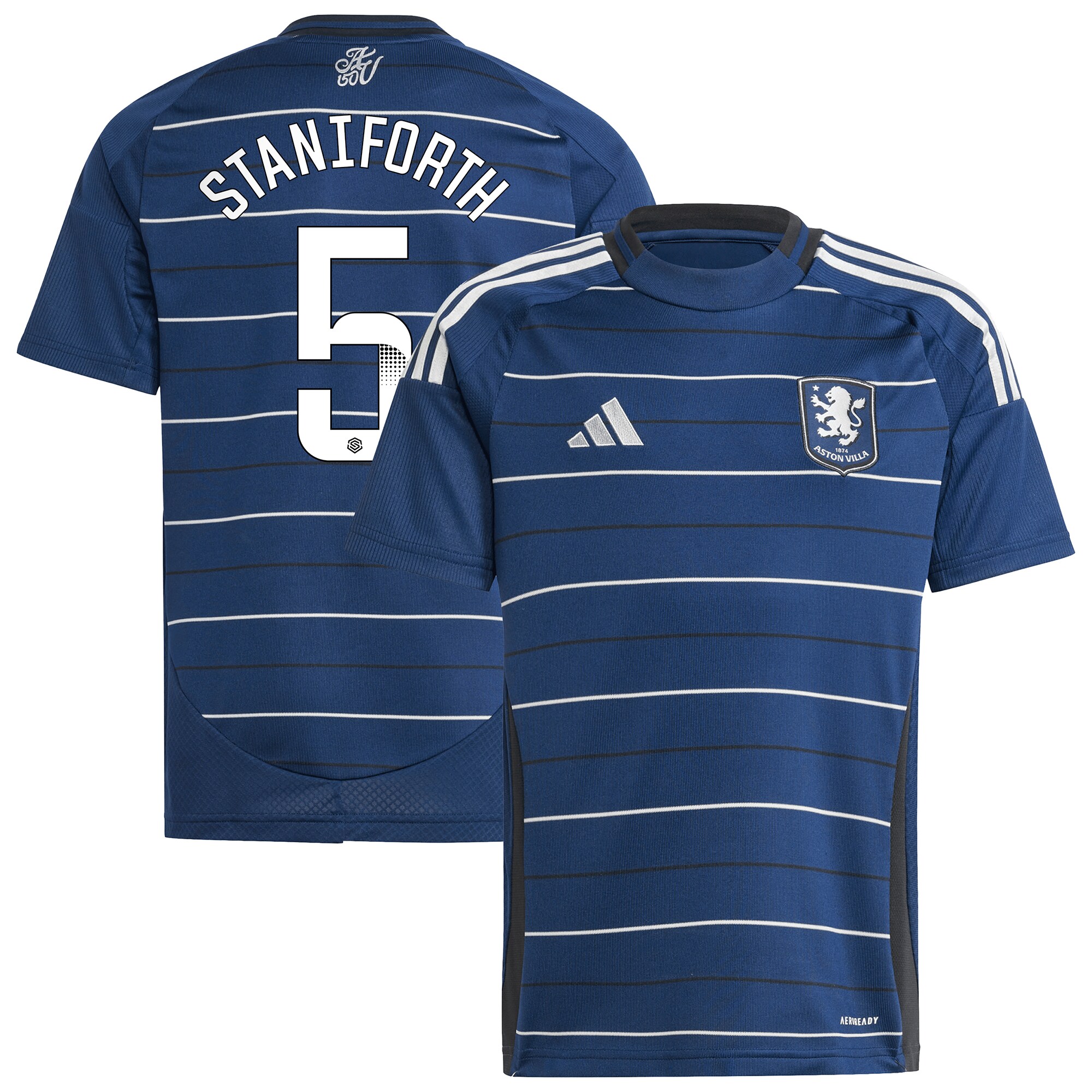 aston villa wsl adidas third shirt 2024-25 – kids with staniforth 5 printing Collection | Official Aston Villa Jerseys