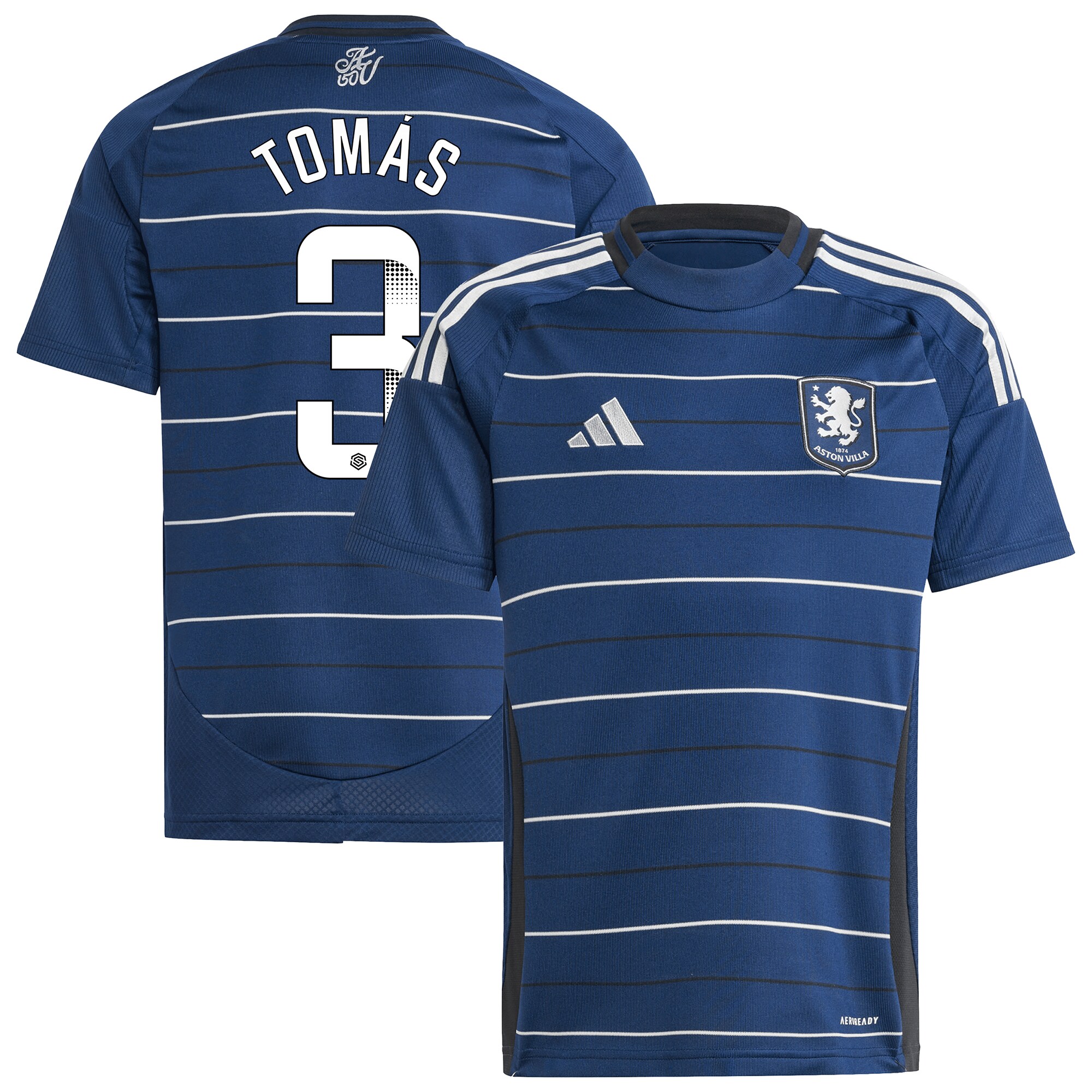 aston villa wsl adidas third shirt 2024-25 – kids with tomás 3 printing Collection | Official Aston Villa Jerseys