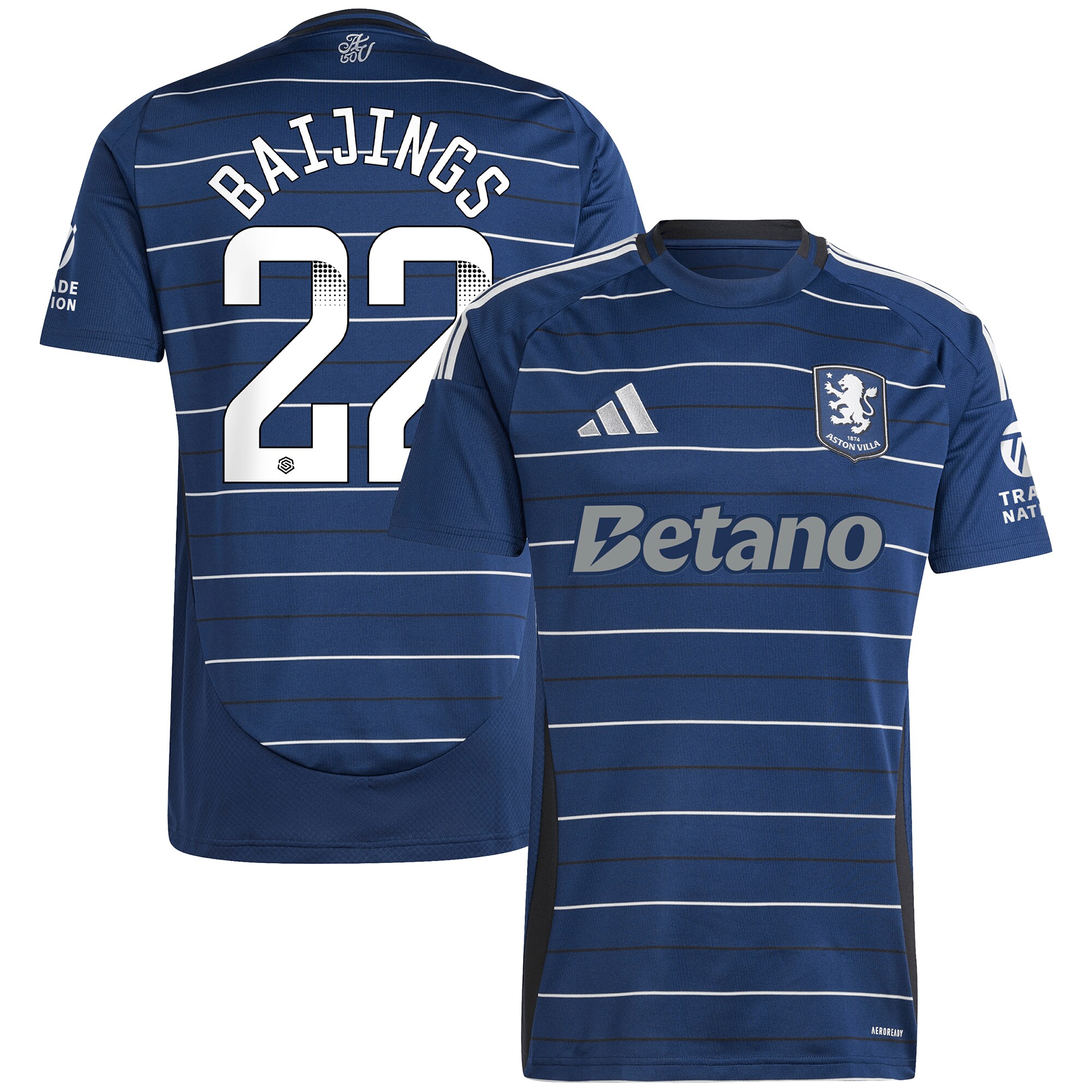 aston villa wsl adidas third shirt 2024-25 with baijings 22 printing Collection | Official Aston Villa Jerseys