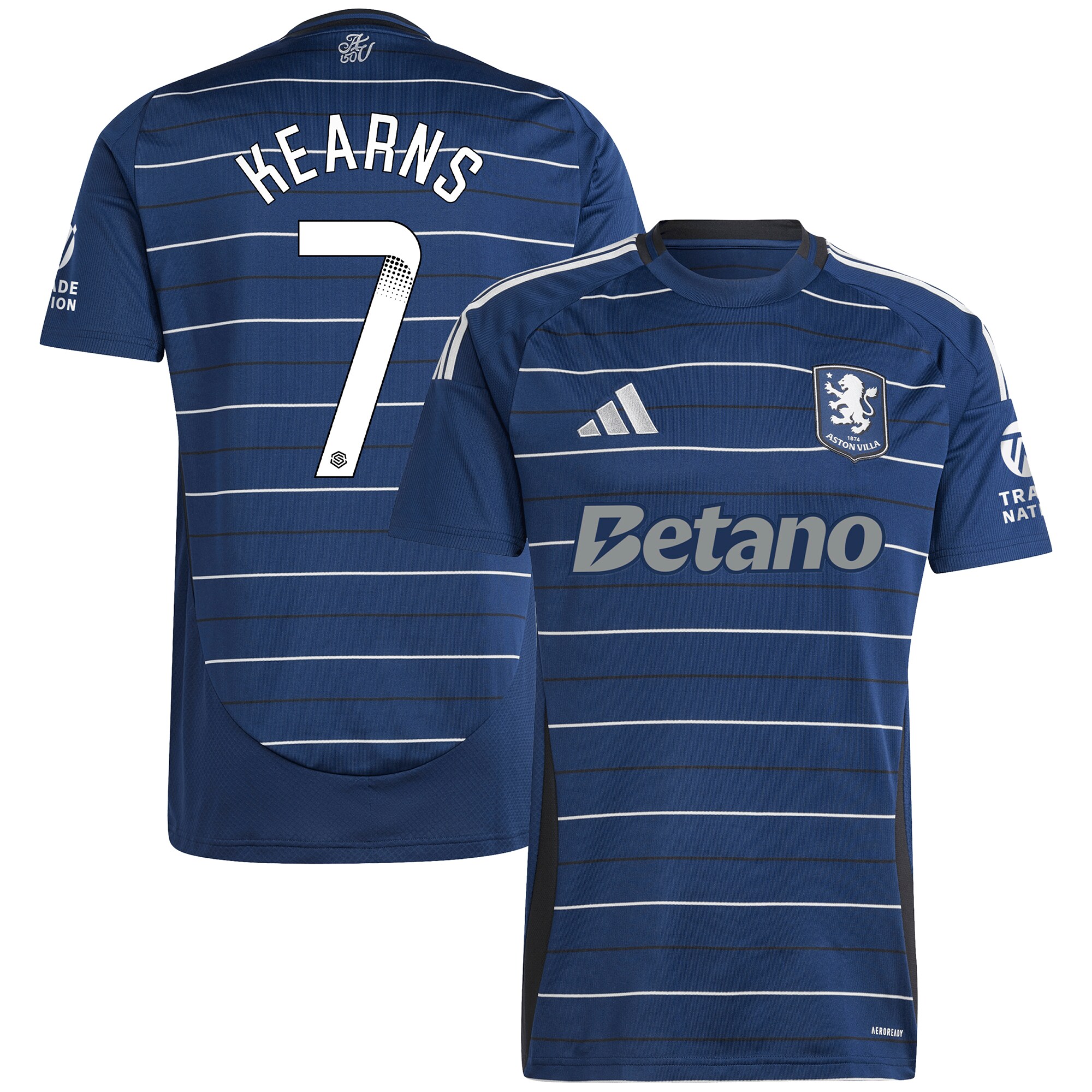 aston villa wsl adidas third shirt 2024-25 with kearns 7 printing Collection | Official Aston Villa Jerseys