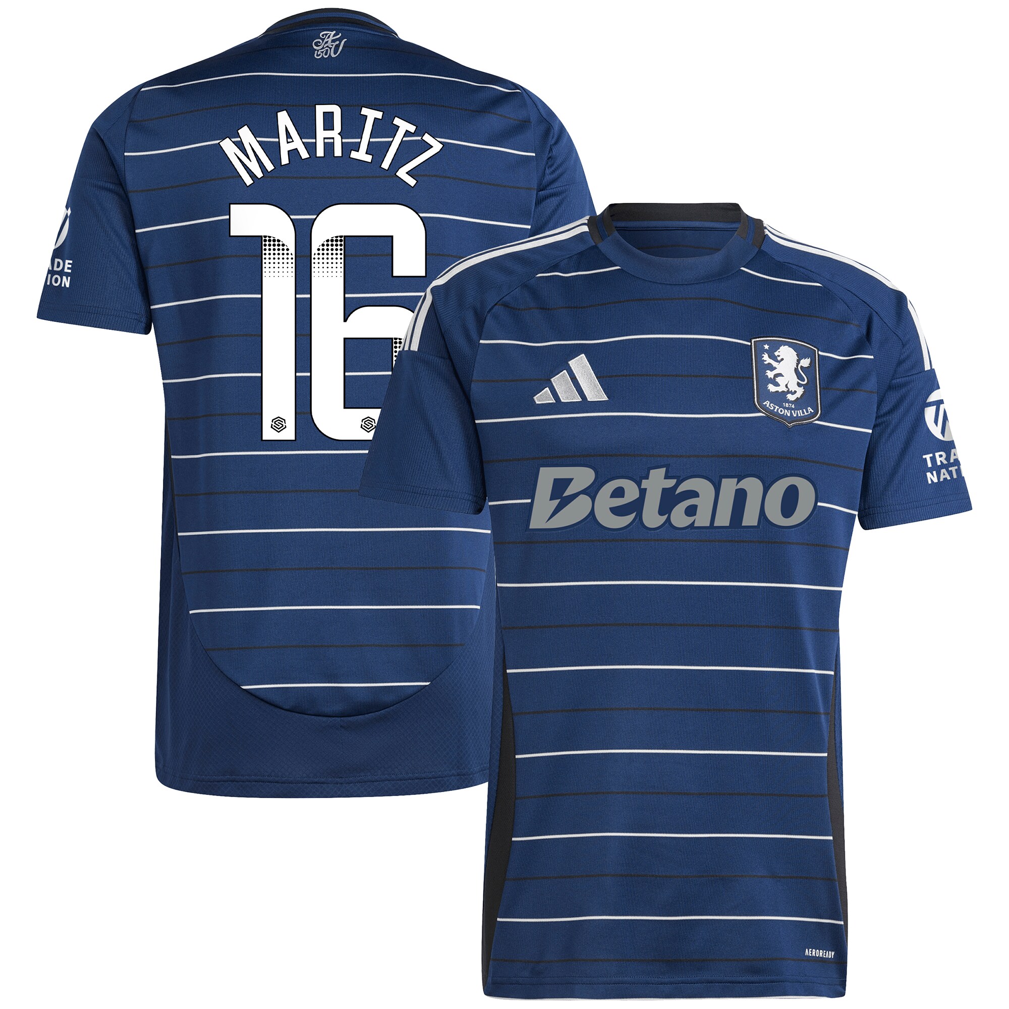 aston villa wsl adidas third shirt 2024-25 with maritz 16 printing Collection | Official Aston Villa Jerseys
