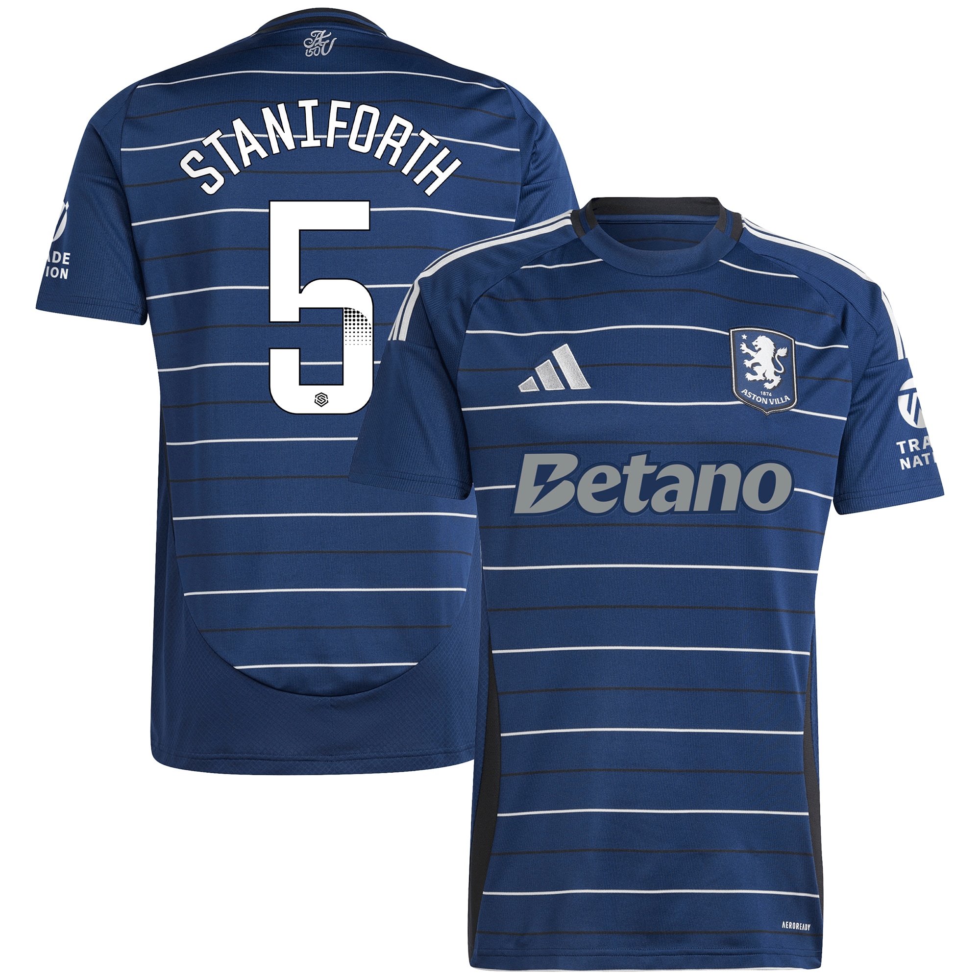 aston villa wsl adidas third shirt 2024-25 with staniforth 5 printing Collection | Official Aston Villa Jerseys