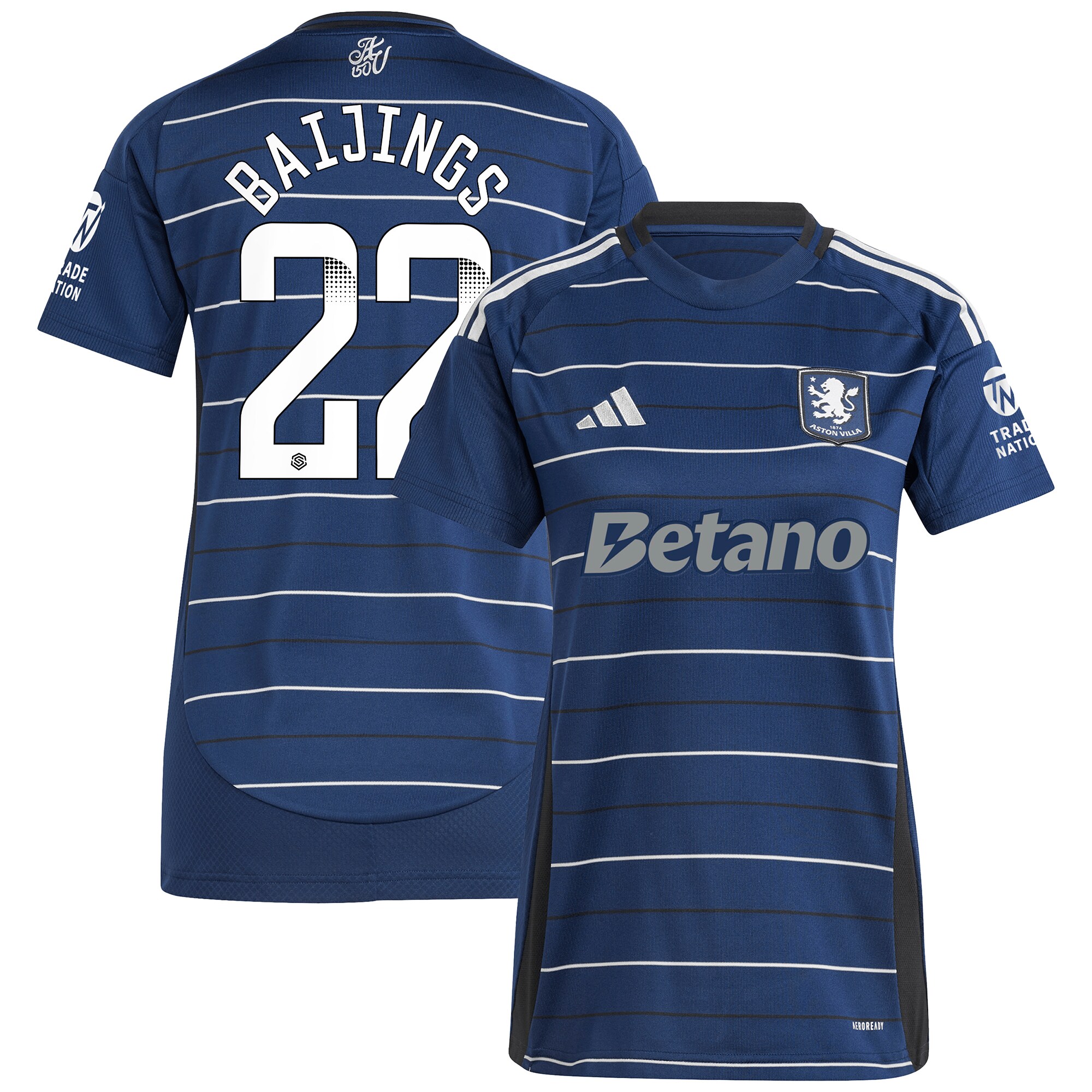 aston villa wsl adidas third shirt 2024-25 – womens with baijings 22 printing Collection | Official Aston Villa Jerseys