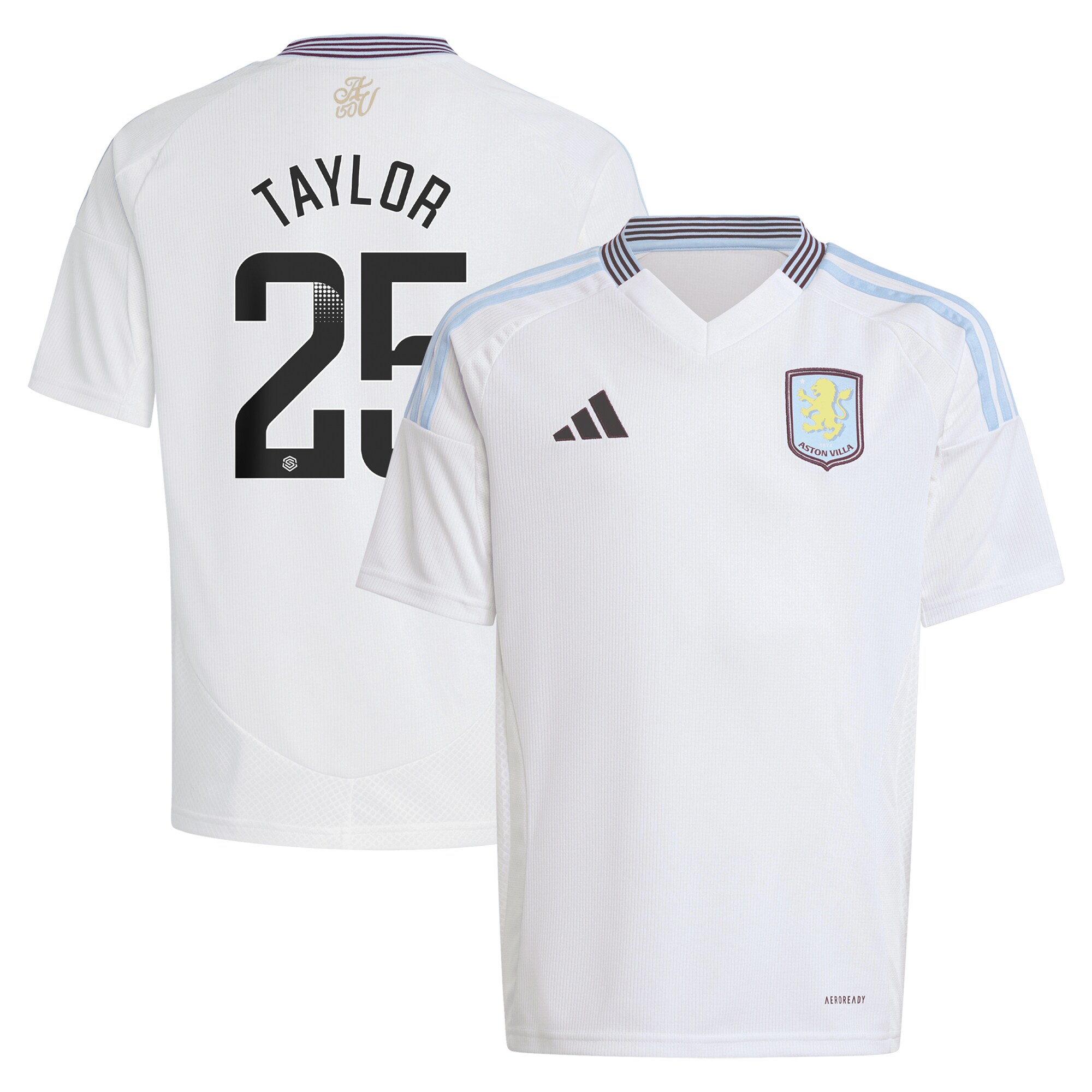 aston villa wsl away shirt 2024-25 – kids with taylor 25 printing Collection | Official Aston Villa Jerseys