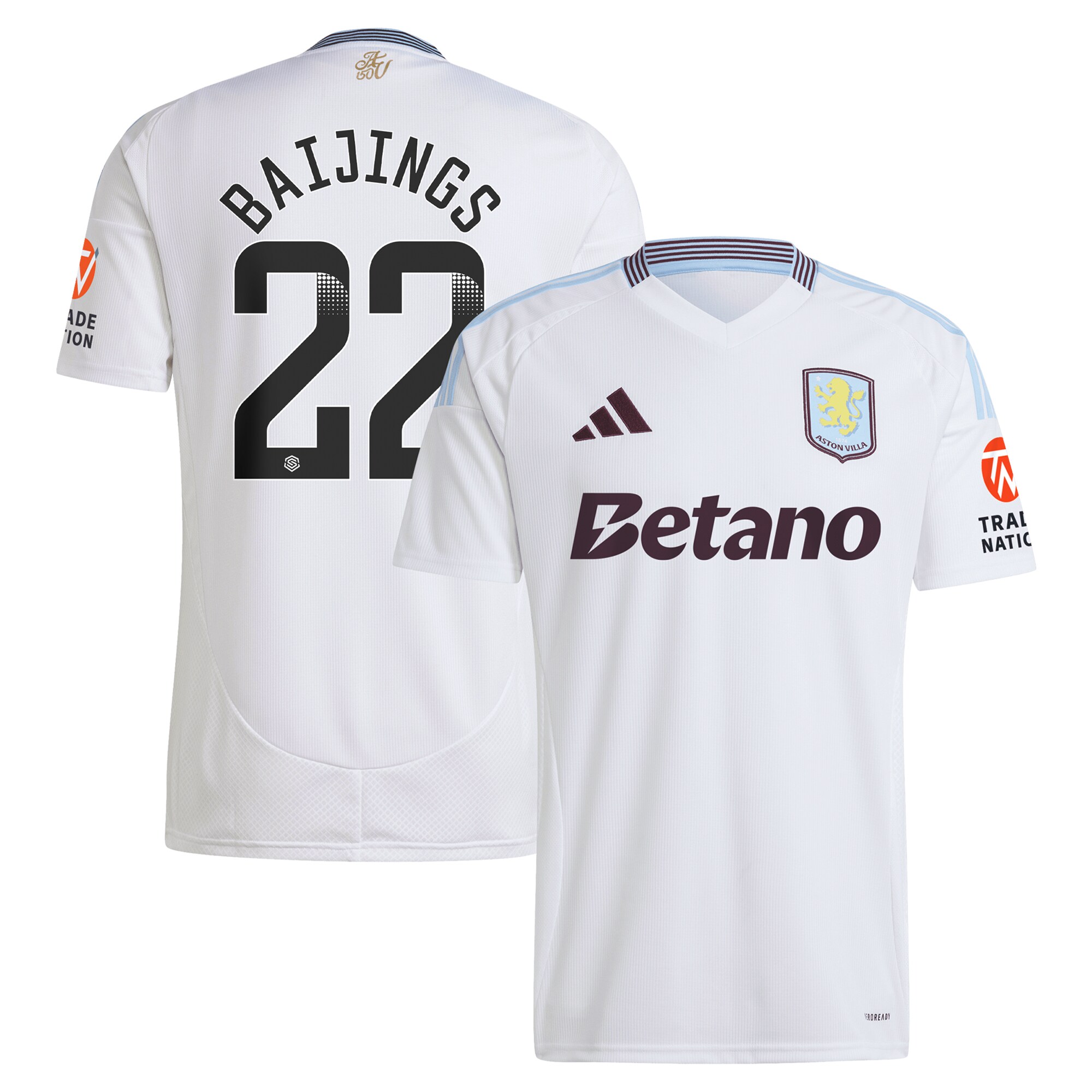 aston villa wsl away shirt 2024-25 with baijings 22 printing Collection | Official Aston Villa Jerseys