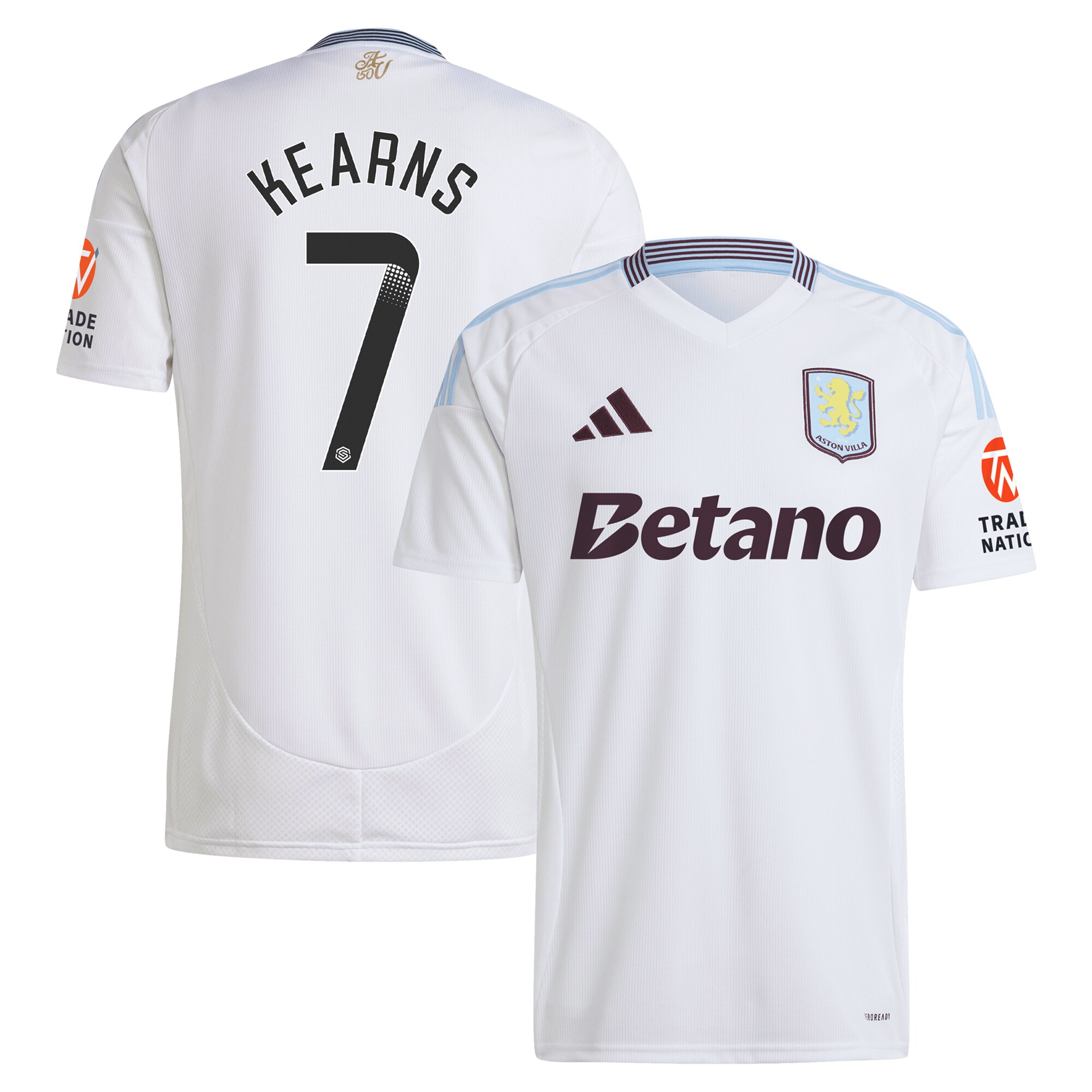 aston villa wsl away shirt 2024-25 with kearns 7 printing Collection | Official Aston Villa Jerseys