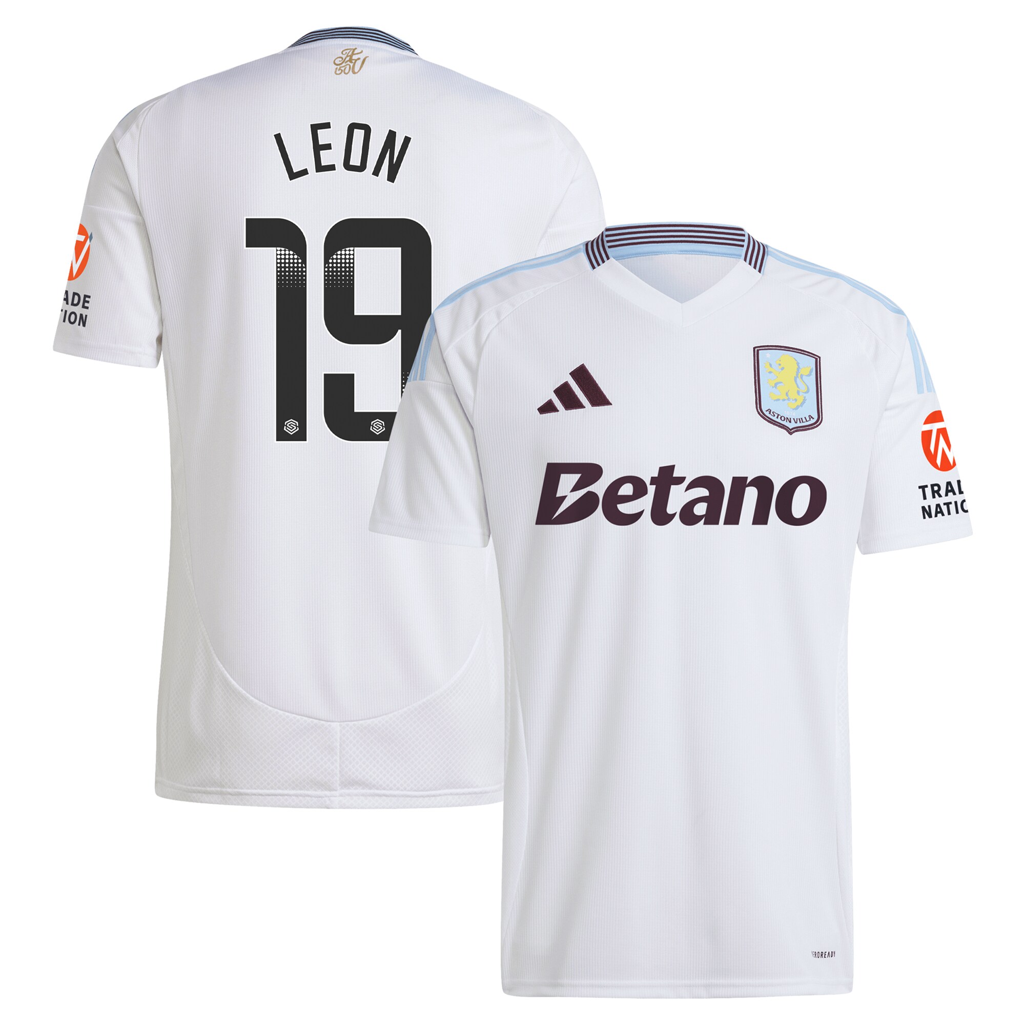 aston villa wsl away shirt 2024-25 with leon 19 printing Collection | Official Aston Villa Jerseys