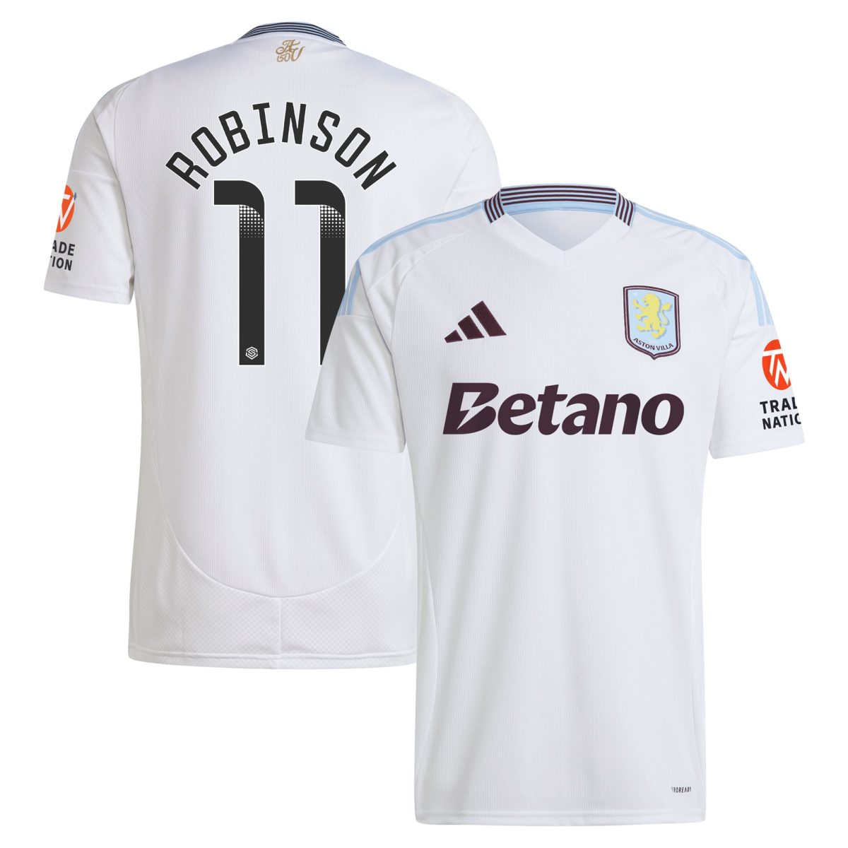 aston villa wsl away shirt 2024-25 with robinson 11 printing Collection | Official Aston Villa Jerseys