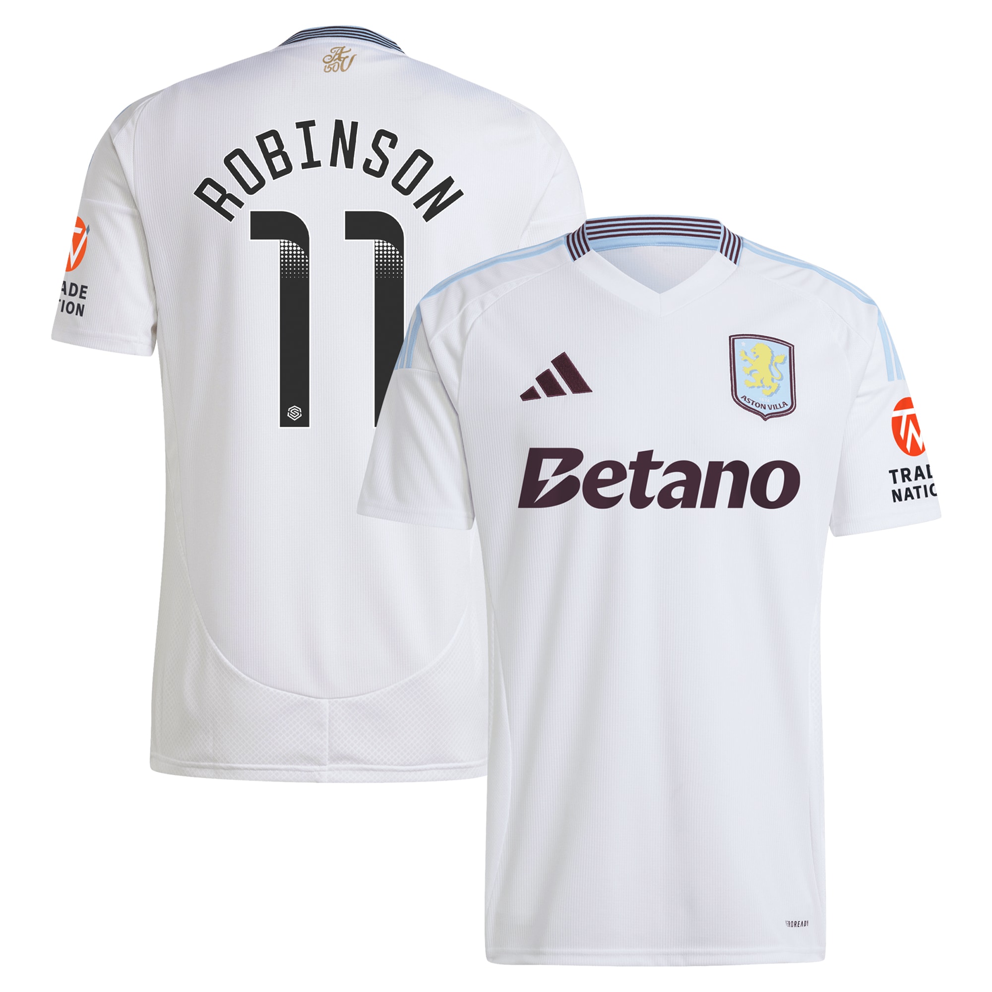 aston villa wsl away shirt 2024-25 with robinson 11 printing Collection | Official Aston Villa Jerseys