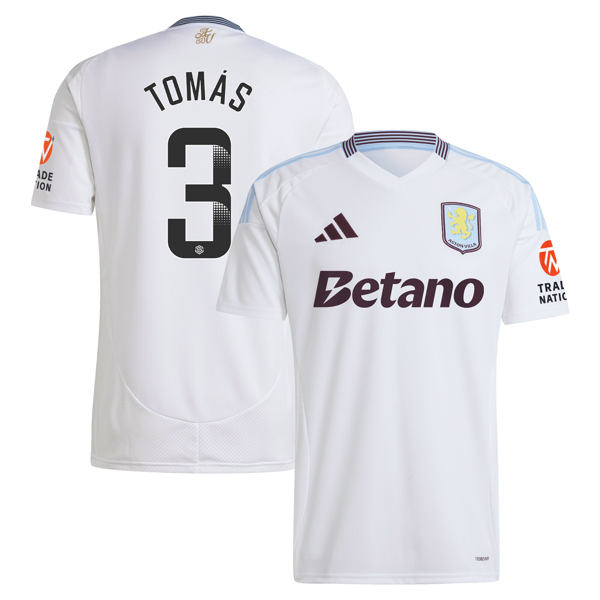 aston villa wsl away shirt 2024-25 with tomás 3 printing Collection | Official Aston Villa Jerseys
