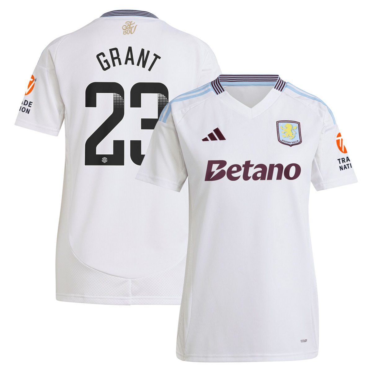 aston villa wsl away shirt 2024-25 – womens with grant 23 printing Collection | Official Aston Villa Jerseys