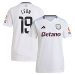 aston villa wsl away shirt 2024-25 – womens with leon 19 printing Collection | Official Aston Villa Jerseys