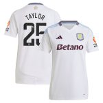 aston villa wsl away shirt 2024-25 – womens with taylor 25 printing Collection | Official Aston Villa Jerseys